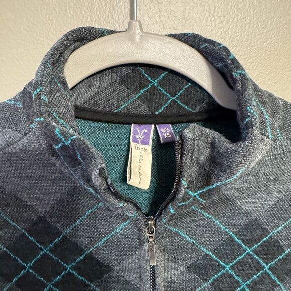 Ibex 100% wool women’s full zip up size XS - Picture 3 of 6